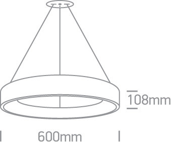 62142nb / w / w fehér medál LED 42W WW IP20 230V
