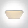 62146A / B / W Fekete négyzet PLAFO LED 50W WW IP20 230V