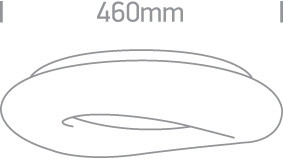 62148a / w White Plafo LED 23W WW IP20 230V