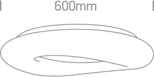 62148b / w White Plafo LED 40W WW IP20 230V