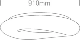 62148D / W White Plafo LED 108W WW IP20 230V