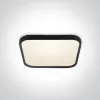 62152A / B / W Black Super Slim Square LED PLAFO 40W WW IP20 230V