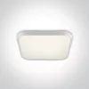 62152A / W / C WHITE SUPER SLIM SQUARE LED PLAFO 40W CW IP20 230V