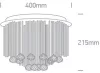 62158b mennyezeti fény 6x9W G9 100-240V