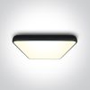 62160A / B / W Fekete négyzet PLAFO LED 62W WW IP20 230V