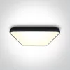 62160A / B / W Fekete négyzet PLAFO LED 62W WW IP20 230V