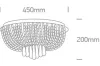62162A mennyezeti fény 6x9W G9 100-240V