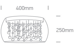 62166B mennyezeti fény 5x9W G9 100-240V