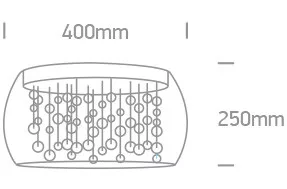 62166B mennyezeti fény 5x9W G9 100-240V