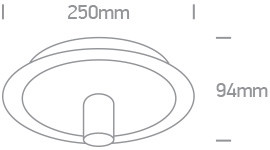 62172A / BS sárgaréz mennyezeti fény 12W E27 100-240V