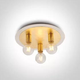62172b / bs sárgaréz mennyezeti fény 3x12w E27 100-240V