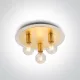 62172b / bs sárgaréz mennyezeti fény 3x12w E27 100-240V