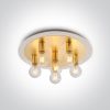 62172C / BS sárgaréz mennyezeti fény 6x12w E27 100-240V