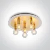 62172C / BS sárgaréz mennyezeti fény 6x12w E27 100-240V