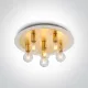 62172C / BS sárgaréz mennyezeti fény 6x12w E27 100-240V