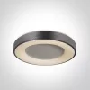 62182A / Ban / W Feszes antracit LED PLAFO 50W WW IP20 230V