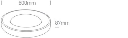 62182A / BGL / W csiszolt arany LED PLAFO 50W WW IP20 230V