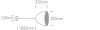 63016A / B / g fekete E27 20W Silver Reflektor