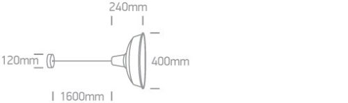 63020 / B / g fekete E27 20W Silver Reflektor