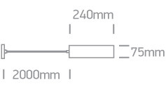 63105m / mg fém szürke medál gu10 10w sötét fény