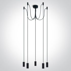 63124c / b fekete medál 20w 5xE27