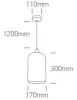 63138 / A Amber Pendant 12W E27