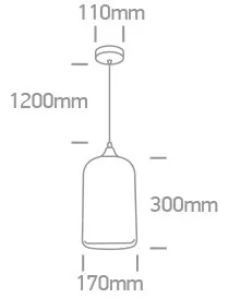 63138 / A Amber Pendant 12W E27