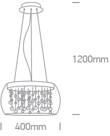 63166p Pendant Light 5x9W G9 100-240V
