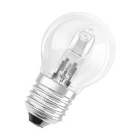   GE Lighting Halogén izzó kisgömb gömb 18W 230V E27 170lm víztiszta 2000h TU HALO S/CL