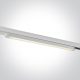 65018t / w / c fehér LED 16W CW Lineáris Track Light 100-240V