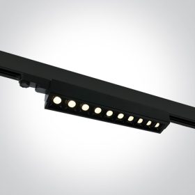   65024T / B / W Fekete COB LED 10x5W WW Lineáris Track Light Állítható 230V