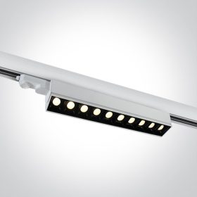   65024T / W / W fehér COB LED 10x5W WW Lineáris Track Light Állítható 230V