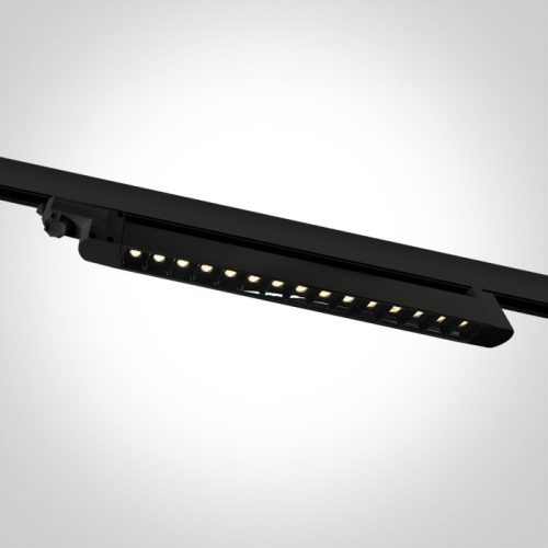 65024TH / B / W Fekete SMD LED 15x1W WW 30deg lineáris pálya fény állítható 230V