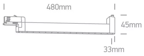 65024TH / W / W fehér SMD LED 15x1W WW 30deg lineáris sáv fény állítható 230V