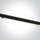 65025T / B / C Fekete LED 25W CW Lineáris Track Light 100-240V