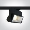 65040T / b / c fekete LED 40W CW pálya spot 60deg IP20 230V