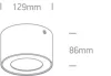 65110A / W / W fehér LED 10W WW IP20 állítható 230V