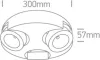 65110E / W / W fehér LED 3x10W WW IP20 állítható 230V