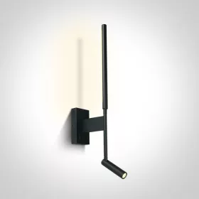   65144 / B / W Fekete LED olvasás 3W + 6W hátsó fény WW Wall Lamp IP20 230V