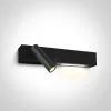 65146 / B / W Fekete LED 3W + 6W WW Wall Lamp IP20 230V