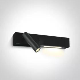 65146 / B / W Fekete LED 3W + 6W WW Wall Lamp IP20 230V