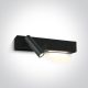 65146 / B / W Fekete LED 3W + 6W WW Wall Lamp IP20 230V