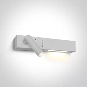65146 / W / W fehér LED 3W + LED 6W WW Wall Lamp IP20 230V