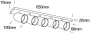 65505n / bbs csiszolt sárgaréz gu10 5x10w sötét fény