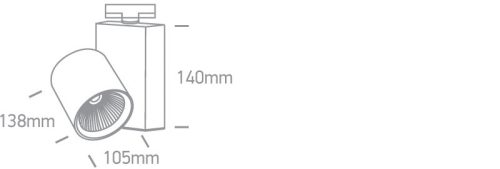 65614nt / w white cob LED 42W WW pálya folt 230V