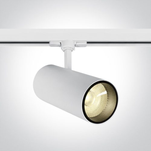 65642CT / W / W WHITE COB LED 30W WW Track Spot 38DEG 230V