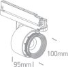 65648t / b / w Fekete COB LED 30W WW 12-60DEG SPOT 120-240V