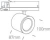 65654at / b / c fekete LED 20W CW pálya folt 230V