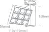 65906BT / B / W Fekete Track Light 30w WW IP20 230V