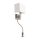 Klausen Cocktail fali lámpa, LED 4W + 1 x E27, fehér búrával